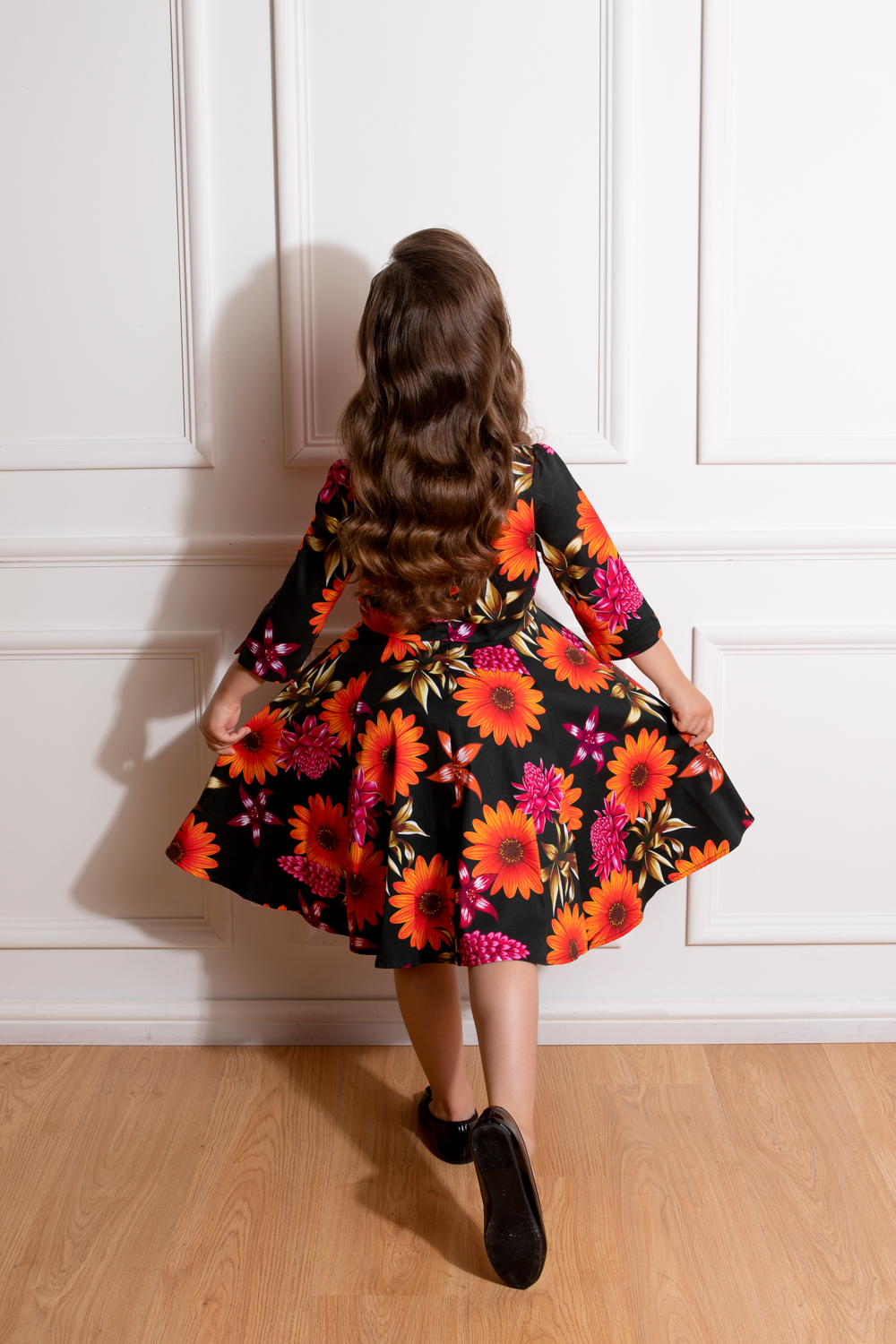 Madison Floral Swing Dress in Kids